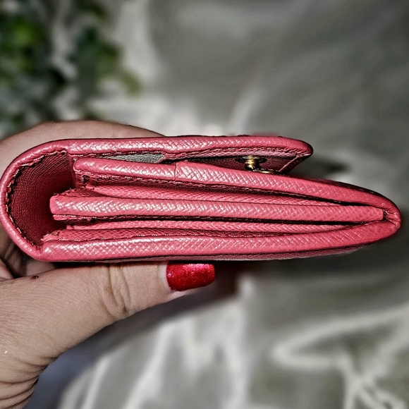 EUC Prada Pink Saffiano Long Wallet - Picture 7 of 7
